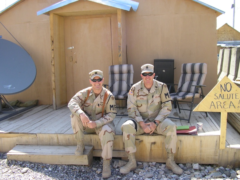 Michael in Afghanistan with CPT Wooten.
